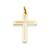 Pingente de ouro 18k cruz crucifixo vazada pequena 2cm