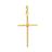 Pingente Masculino Cruz Crucifixo Folheado A Ouro