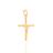 Pingente Rommanel Fol Ouro 18k Cruz Com Cristo 540002