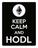 Placa Decoraçao - Keep Calm Hodl Hold Ethereum Eth 27X35