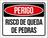 Placa Perigo Risco De Queda De Pedras 27X35