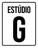 Placa Sinalização - Estúdio G 36X46