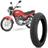 Pneu Moto Yamaha YBR 125 Technic Aro 18 90/90-18 57P Traseiro Tiger