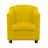 Poltrona Decorativa Bia Camarote Area Gourmet Sued Amarelo - Kimi Design