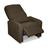 Poltrona Do Papai Reclinável Confortável Suede Marrom encosto reclinável e inclinável Sistema  mecanismo manual