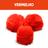 Pompom - Pelúcia 70 Mm - 30 Unidades - Vermelho - Nº: 145 - Nybc