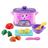 Pote de aprendizagem Toy LeapFrog Choppin' Fun Learning Pot rosa para mais de 12 meses