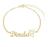 Pulseira Madrinha Dinda Menina Banhada A Ouro 18K