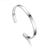 Pulseira Prata Masculina Ajustável Bracelete Aço 316L