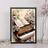 Quadro Vintage Piano Com Flores 33x24cm - com vidro