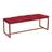 Recamier Industrial Carla 140cm Casal Quarto Box Cama Ferro Bronze Sintético Vermelho - Ahz Móveis