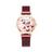 Relógio de Pulso Feminino Quartz  De Pulseira Magnética Vermelho