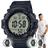 Relógio de Pulso Masculino Casio Grande Digital Esportivo Prova Dágua 100 Metros e 10 anos de Bateria Preto Verde Grafite AE-1500WH