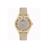 Relógio Feminino Dourado Daniel Klein DK.1.12667-3 com Brilho Glitter