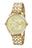 Relogio Mondaine Feminino dourado banhado folheado grande cravejado strass com numeros aço a prova dagua 32456LPMVDE1