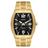 Relógio ORIENT masculino dourado preto GGSS1017 P2KX