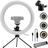 Ring light Luz Iluminador Led 26cm Suporte p/ Webcam Mini tripé Mesa Home Estúdio Youtuber