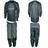 Roupa Motocross Infantil Trilha Off-road Cross Preto Cinza