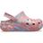 Sandália crocs marbled cutie clog juvenil guava/multi