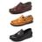 Sapatilha Masculina Mocassim Couro Bovino Kit 3 Pares