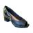 Sapato Fem Piccadilly Peep Toe Verniz/Croco Preto 715021-9