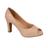 Sapato Feminino Vizzano Peep Toe Salto Meia Pata 1840.300