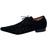 Sapato Masculino Italiano Em Couro Social Floral Preto Ref: 584