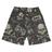 Short Praia Shorts Banho Bermuda Verão Rock Cartoon Guitarra Caveira 371