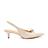 Slingback Couro Creme Salto Baixo Cecconello 2473010-3