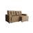 Sofá 2 Lugares Retrátil Lubeck Suede Bege 140 cm