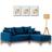 Sofá Beny com Chaise Direita 2,00x1,40m.