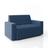 Sofá-Cama 2 Lugares Pratik 5000 Mamflex Azul Suede