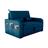 Sofá Cama com Baú 2 Lugares 140cm Lady Day Azul Matrix