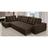 Sofá de Canto Retrátil e Reclinável com Molas 3,40x2,00 LE Jacke Suede Marrom Madelina Decor