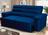 Sofá Retrátil Reclinável 2 lugares com molas 1,80m Quantum Suede Velut Azul - King House