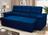 Sofá Retrátil Reclinável 4 lugares com molas 2,30m Quantum Suede Velut Azul - King House