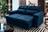 Sofá Retrátil/Reclinável Verona 1,80m Suede Velut Azul Marinho c/ Molas no Assento - King House