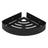 Suporte shampoo de canto parede banheiro Aço inox Preto 