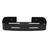 Suporte shampoo retangular parede banheiro Aço inox Preto