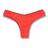 Tanga Isa Rubi  Biquíni Liso Semi Fio Ripple  Levanta Bumbum  Dupla Face Vermelho Carmim  Reversível  Tecido Texturizado Semibrilho