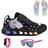 Tenis Infantil De Led Unicornio + Chinelo Oculos Relogio