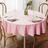 Toalha de mesa Smiry Waterproof Heavy Duty Vinil 150x150cm rosa