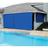 Toldo Cortina Azul - 2,20m x 3,20m - kit completo