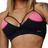 Top Everest Preto com Rosa Neon Moving