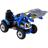 Trator Carrinho Escavadeira Infantil Azul 12V BEL