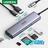 UGREEN Adaptador Hub USB C 7x1 Thunderbolt HDMI 4K 60Hz Ethernet RJ45 Leitor cartão Type-C PD 100W