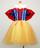 Vestido Fantasia Halloween Carnaval Infantil Temático Princesa Branca de Neve