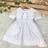 Vestido infantil bebê renda renascença bordado batismo batizado isabel