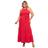 Vestido Longo Plus Size Elegante com Babados Linha Premium