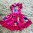 Vestido Menina Infantil Elegante Rosa Pink Flores